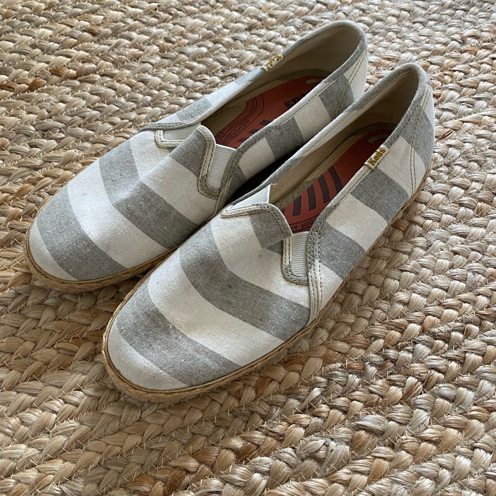 Keds Summer Strip Slip Ons Size 8.5